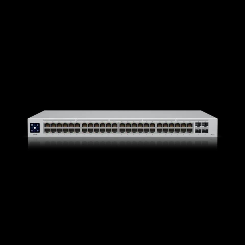 UniFi Switch 48 PoE 高效能48埠乙太網路交換器 | 500W供電 | Layer 2管理型交換器 | Ubiquiti企業級網路核心設備