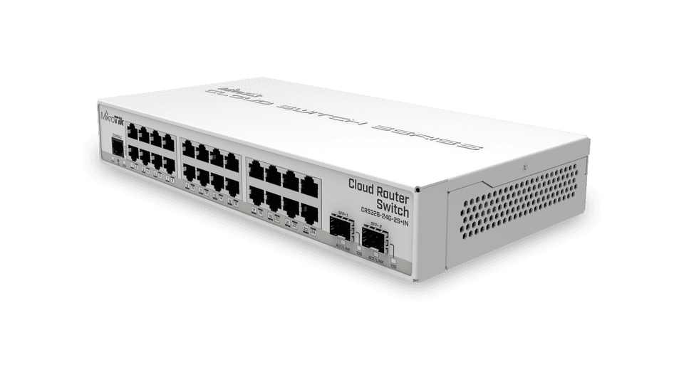 MikroTik CRS326-24G-2S+IN 24埠Gigabit桌面型智慧網管交換器