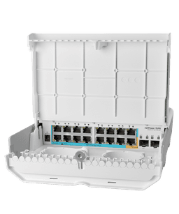 MikroTik CRS318-1Fi-15Fr-2S+OUT netPower 15FR 戶外15埠反向PoE交換器