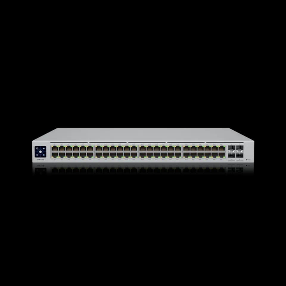 UniFi Switch Pro 48 PoE 交換器 | 48埠 Gigabit PoE+ 網管型交換機 | Ubiquiti 專業高效能交換器
