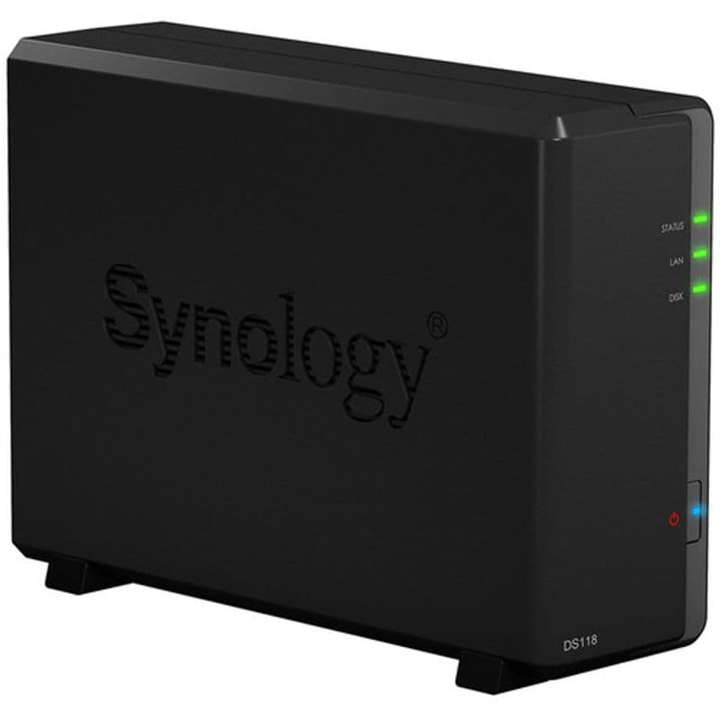 Synology DiskStation DS118 1-Bay NAS Enclosure 網路儲存伺服器