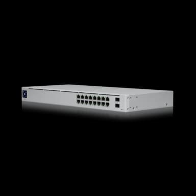 UniFi Switch 16 PoE 交換器 | 16埠 Gigabit PoE供電網管型交換器 | Ubiquiti 專業級網路交換機