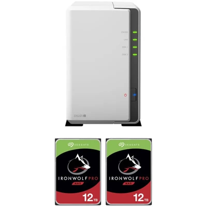 24TB(2 x 12TB) Seagate IronWolf Pro