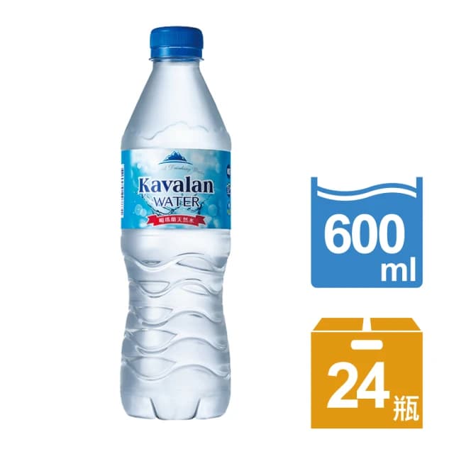 金車 噶瑪蘭天然水 600ml (24入/箱)