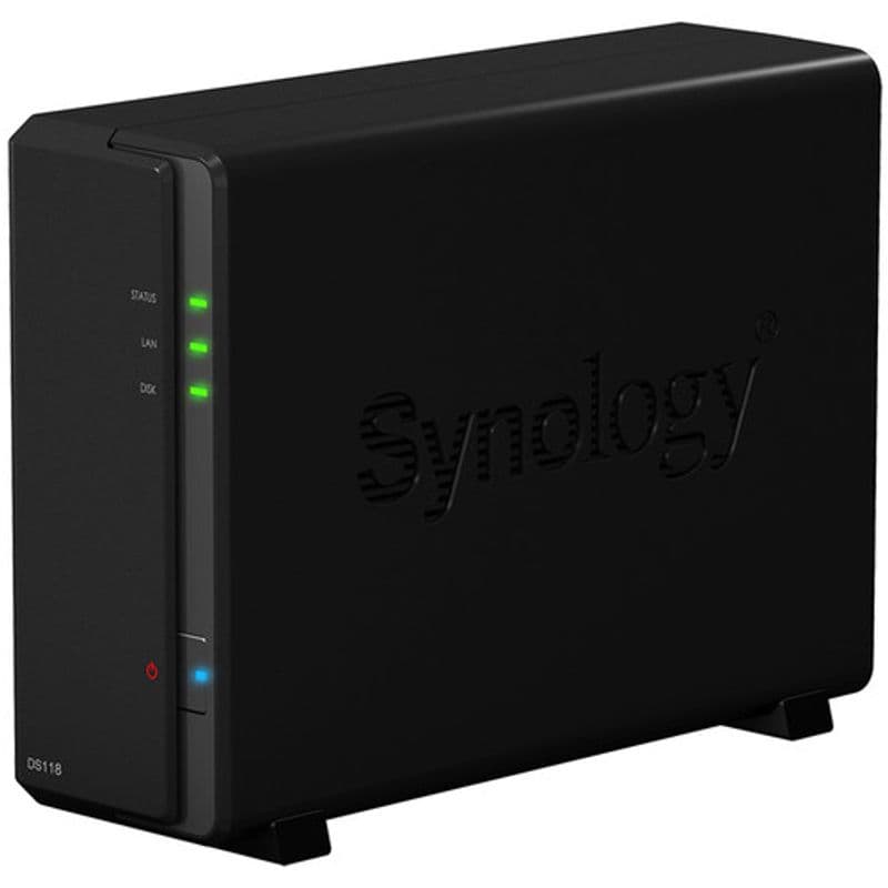 Synology DiskStation DS118 1-Bay NAS Enclosure 網路儲存伺服器