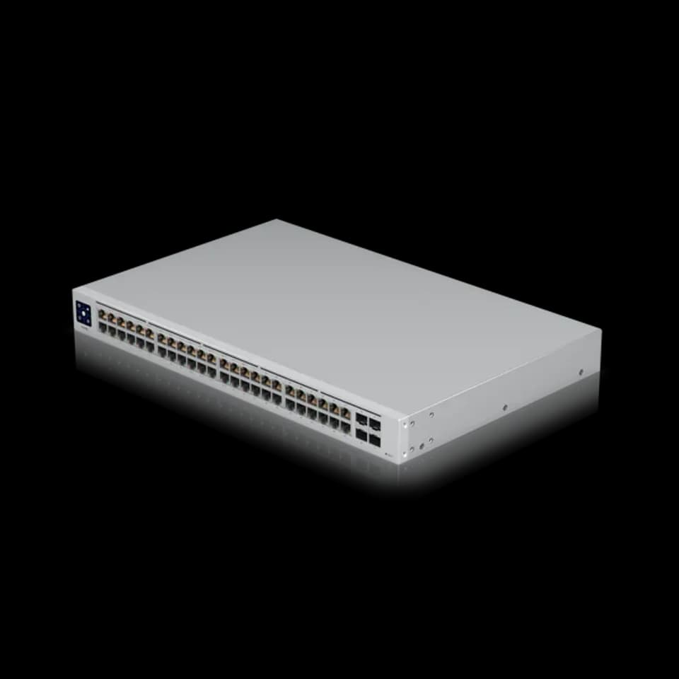 UniFi Switch 48 PoE 高效能48埠乙太網路交換器 | 500W供電 | Layer 2管理型交換器 | Ubiquiti企業級網路核心設備