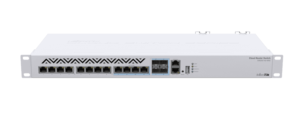 MikroTik CRS312-4C+8XG-RM 高效能雲端智慧交換器 | 8埠10G + 4埠Combo | 機架式管理型Switch