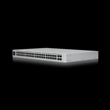 UniFi Switch 48 PoE 高效能48埠乙太網路交換器 | 500W供電 | Layer 2管理型交換器 | Ubiquiti企業級網路核心設備
