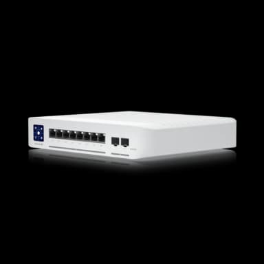 UniFi Switch Enterprise 8 PoE 專業級網管交換器｜8埠 PoE+｜2埠10G SFP+上行｜雲端集中管理