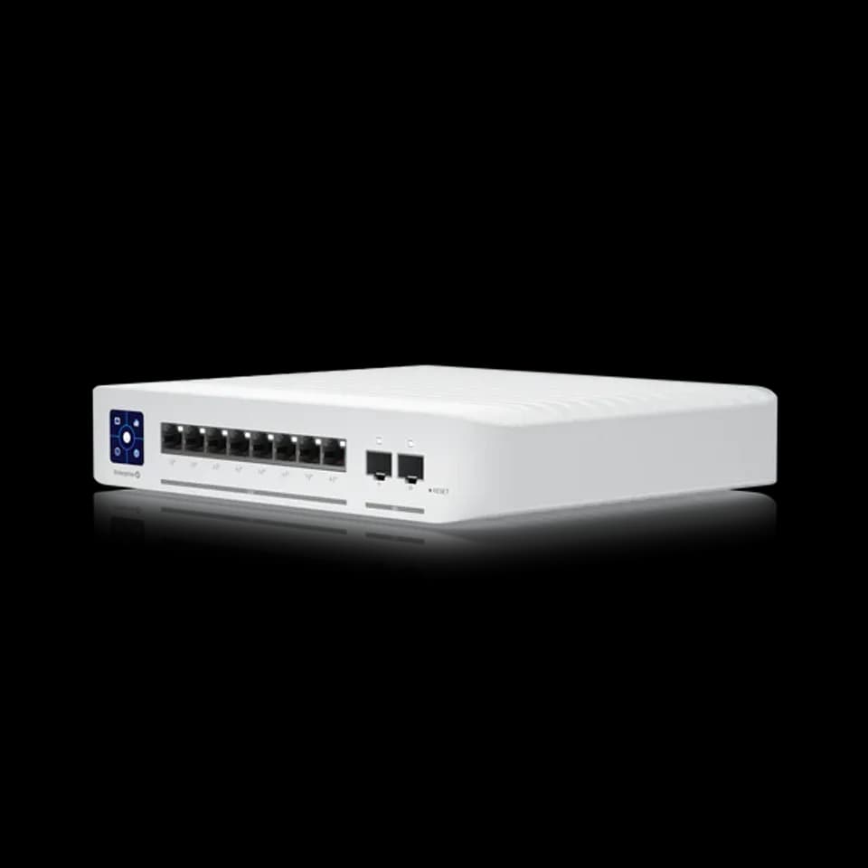 UniFi Switch Enterprise 8 PoE 專業級網管交換器｜8埠 PoE+｜2埠10G SFP+上行｜雲端集中管理