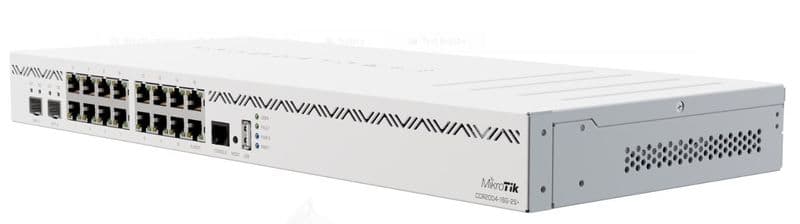 MikroTik CCR2004-16G-2S+ 高效核心路由器 | 16埠千兆 + 2埠10G SFP+ | 雙電源企業級網路設備
