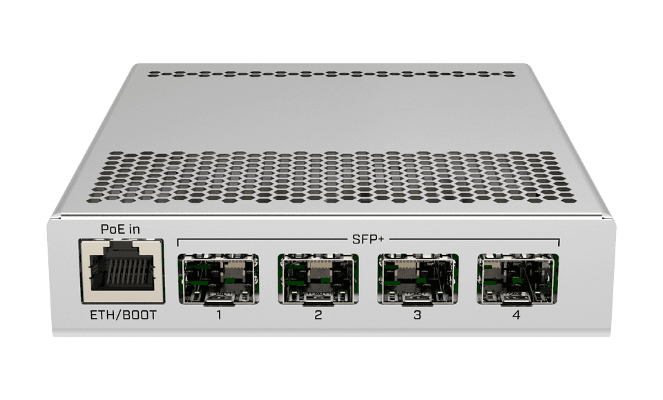 MikroTik CRS305-1G-4S+IN 4埠10G SFP+ 微型桌面智慧型交換器