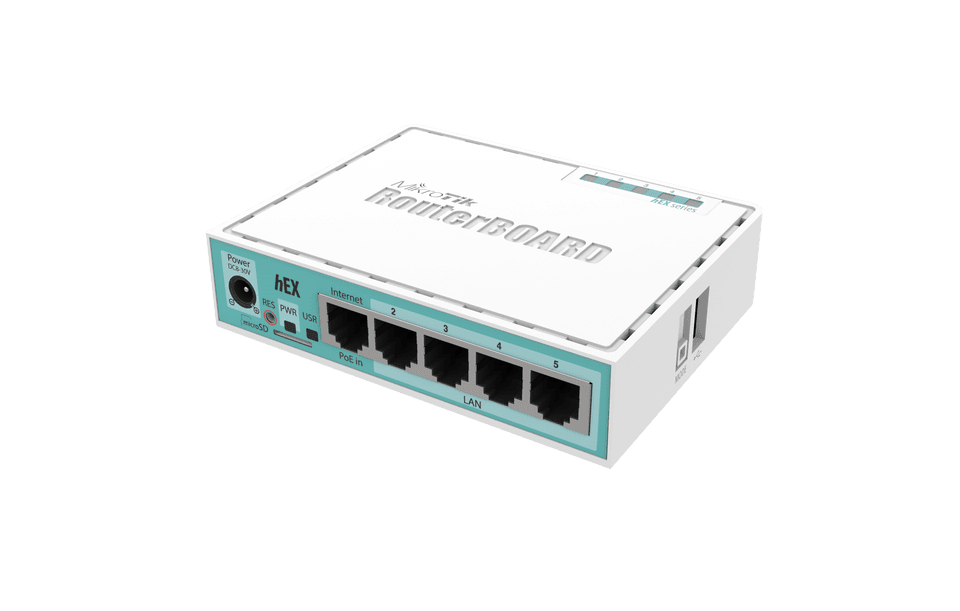 MikroTik RB750Gr3 hEX 五埠千兆有線路由器 | 高效能家用/企業級VPN防火牆 | Gigabit Ethernet Router
