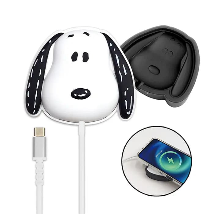 史努比 造型磁吸無線充電盤