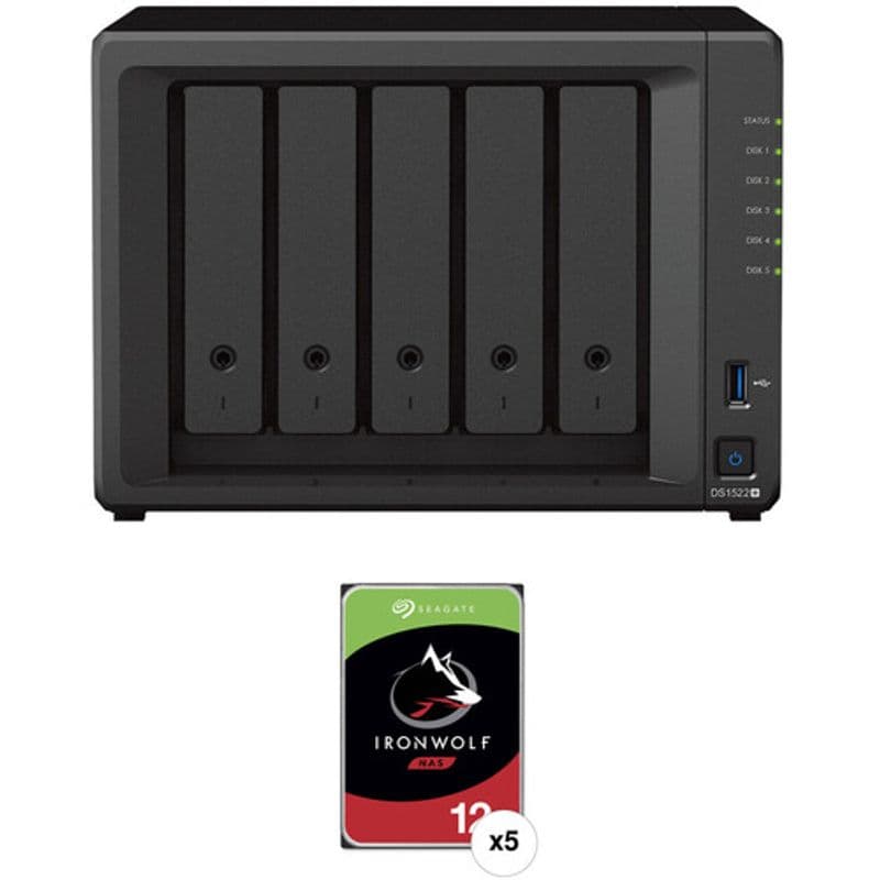 Seagate IronWolf NAS 硬碟60TB (5 x 12TB)