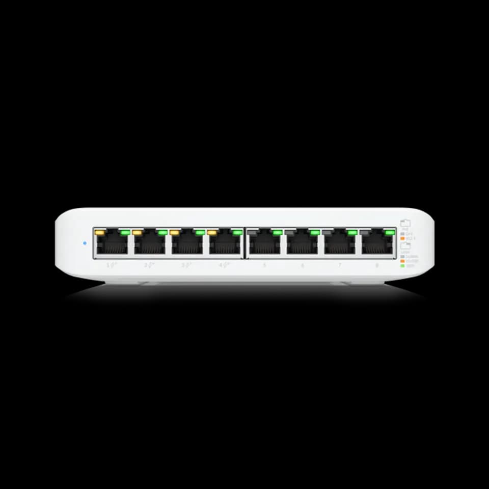 UniFi Switch Lite 8 PoE 交換器 | 8埠 Gigabit PoE供電網管型交換器 | Ubiquiti 網路交換機