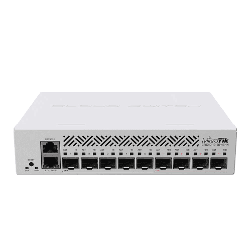 MikroTik CRS310-1G-5S-4S+IN 9埠10G SFP+桌面型智慧網管交換器