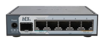 MikroTik E60iUGS (hEX S 2025) | 五埠千兆有線路由器 | 支援SFP光纖與RouterOS L4