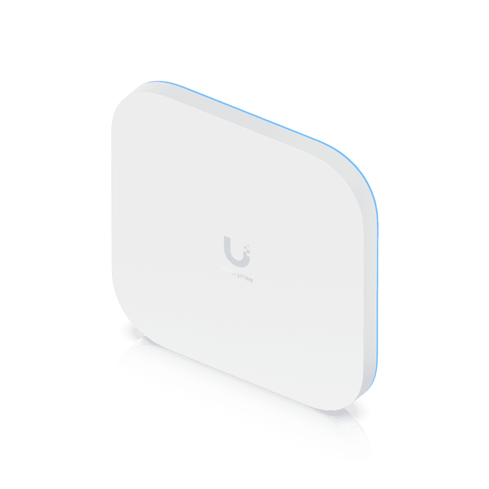 Ubiquiti UniFi Enterprise 7 (E7) WiFi 7 AP 俯視圖 - 10GbE PoE++ 供電, 6GHz 三頻無線, 企業級高效能 AP