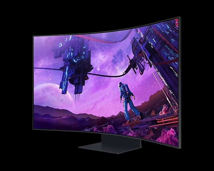 SAMSUNG 三星 Odyssey Ark 55型 1000R電競曲面螢幕(S55BG970NC)