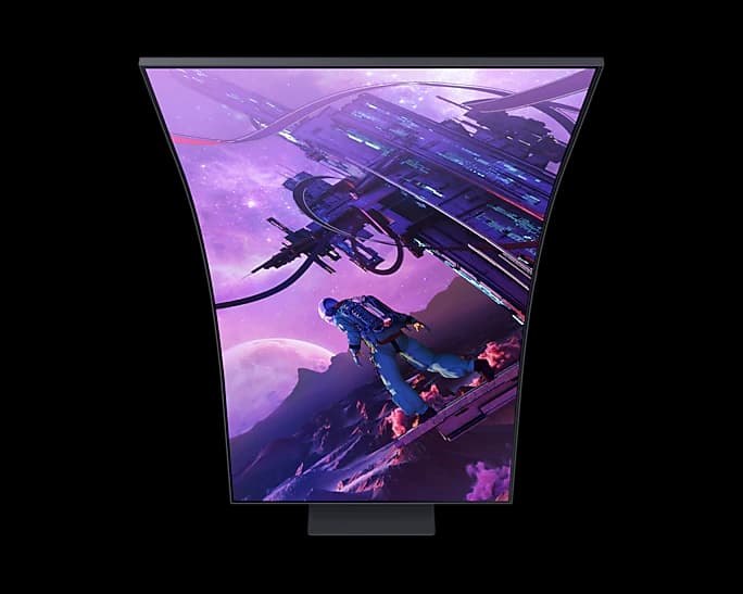 SAMSUNG 三星 Odyssey Ark 55型 1000R電競曲面螢幕(S55BG970NC)