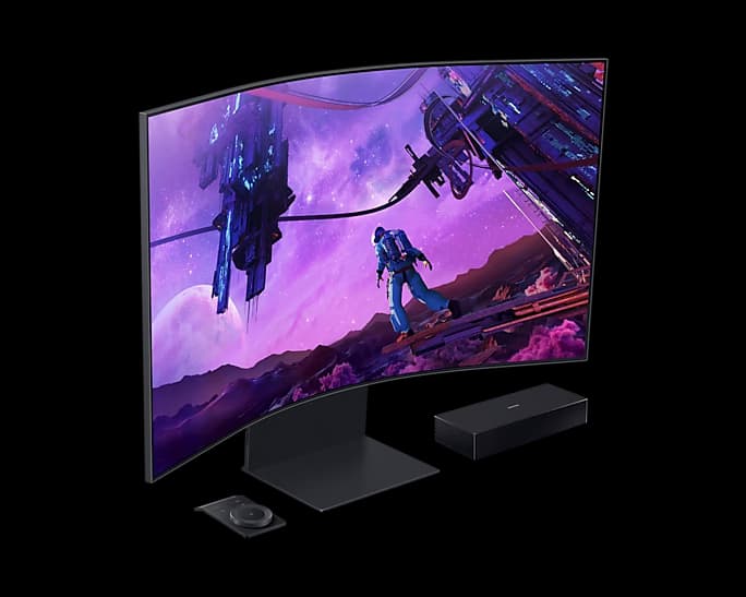 SAMSUNG 三星 Odyssey Ark 55型 1000R電競曲面螢幕(S55BG970NC)