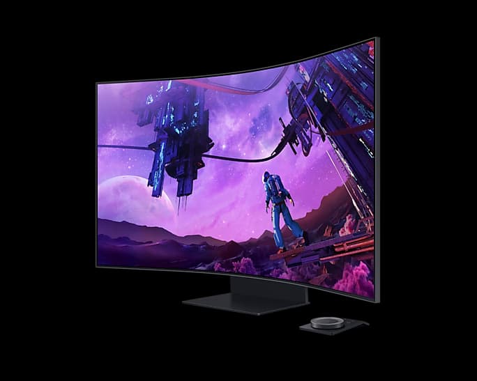 SAMSUNG 三星 Odyssey Ark 55型 1000R電競曲面螢幕(S55BG970NC)