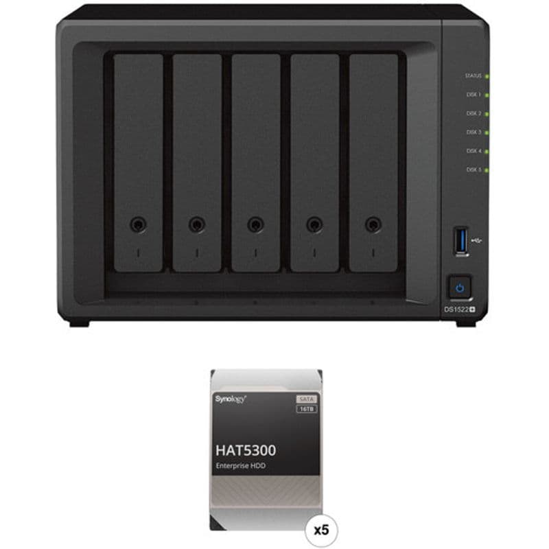 HAT5300 硬碟 90TB (5 x 16TB)