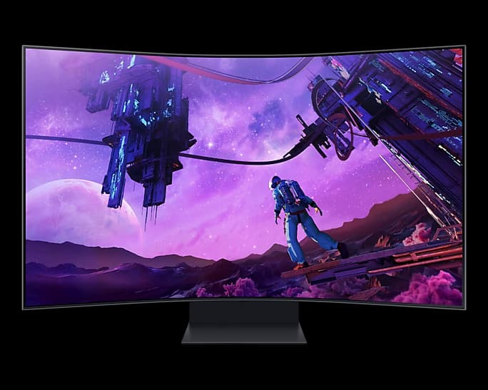 SAMSUNG 三星 Odyssey Ark 55型 1000R電競曲面螢幕(S55BG970NC)