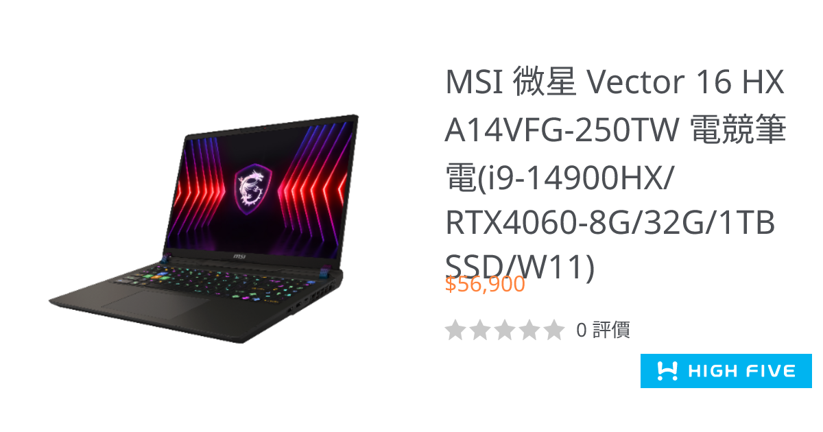 Vector16 HX/i9-14900HX/32G/1TB SSD/W11/A14VFG-250TW | Hi5 嗨電商